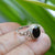 Black Onyx Ring | Black Onyx Ring Men | 7x9 mm Oval Onyx Ring | Oxidized Ring | 925 Silver Rings | Black Onyx Ring for Women | Gemstone Ring