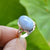 Natural Blue Lace Agate Ring, 925 Silver Rings, 10x14 mm Oval Blue Lace Agate Ring, Women Rings, Gemstone Ring, Blue Agate Ring, Silver Ring