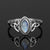 Blue rainbow Moon Stone Ring, Rainbow Moon Stone Sterling Silver Ring, Dainty Ring,  Handmade Ring, 92.5% silver rainbow moon stone ring