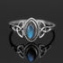 Labradorite Ring ,Sterling Silver Ring ,Statement Ring , Gemstone Ring ,marqis shape Labradorite ring , Organic Ring