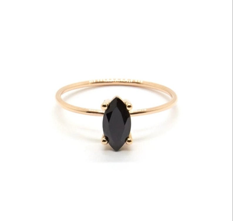 Black Onyx Sterling Silver Ring Handmade Gemstone Ring women's ring Gift  Ring | eBay