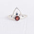 Garnet Ring, Sterling Silver Ring, Garnet Stone, Beautiful Ring, Natural Stone, Simple Ring,  Cut Stone, Free Shipping