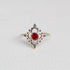 Natural Red Garnet Ring, Garnet Ring, Sterling Silver Garnet Ring,  Beautiful Ring, Natural Stone, Simple Ring, Cut Stone, Free Shipping