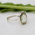 Green Amethyst Ring, Sterling Silver Ring,  Stackable Ring, Minimalist Ring,Handmade Ring,Band Ring,Promise Ring