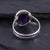 Handmade Amethyst Ring, 925 Sterling Silver Ring, Oval Gemstone, Silver Band Ring, Simple Ring, Purple Stone Ring, Promise Ring