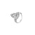 Flower Petal Silver Ring / Sterling V Shape Ring / Mandala / Crown Ring / Stacking Ring